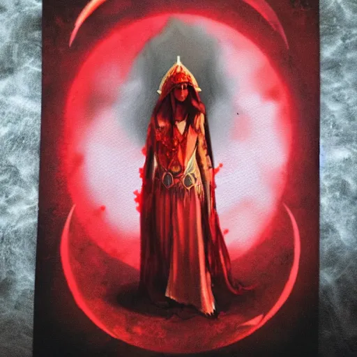 Image similar to priestess of the blood moon