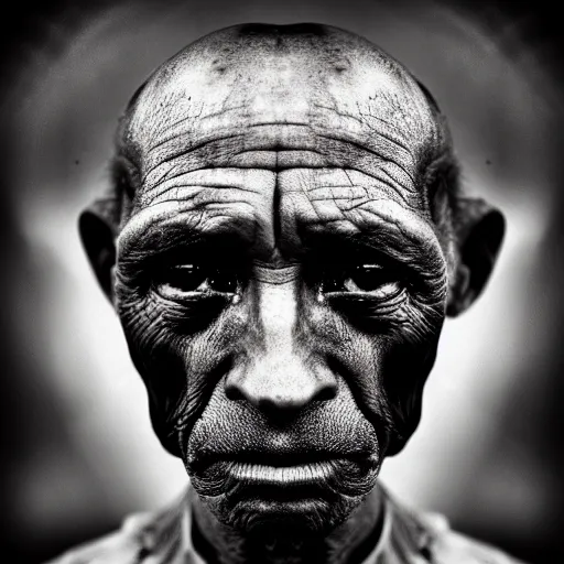 Image similar to portrait of a martian by lee jeffries