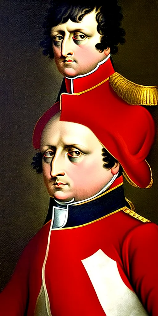 Image similar to portrait painting of napoleon, also napoleon bonaparte, and later known by his regnal name napoleon i, was a french military and political leader who rose to prominence during the french revolution and led several successful campaigns during the revolutionary wars.