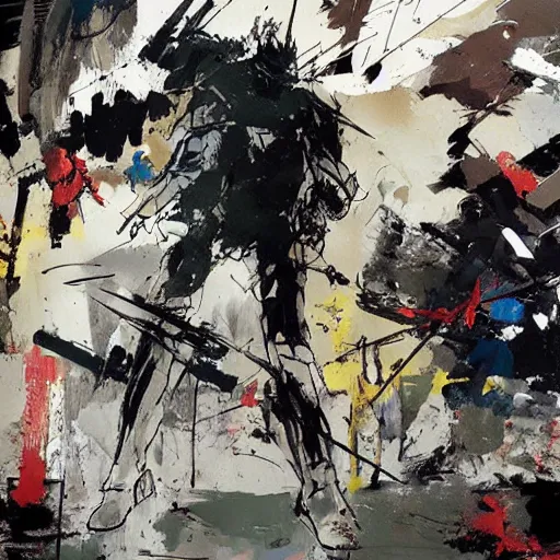 Prompt: Artwork by Ashley Wood