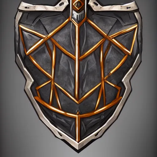 Prompt: concept art of small totemic wooden shield weapon, symmetry, shield design, fantasy shield, fantasy, behance, pinterest, deviantart, artstation, weapons concept art, design, rpg, weapon, detailed, digital art, incredible, digital painting