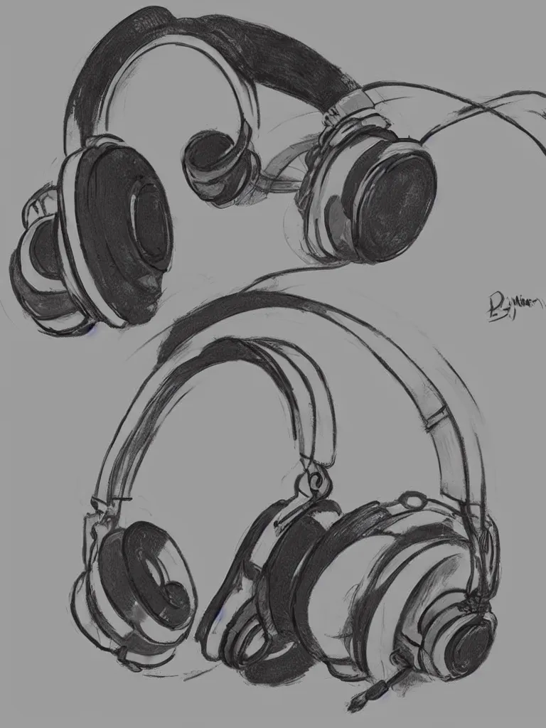 Prompt: listening to headphones by disney concept artists, blunt borders, rule of thirds