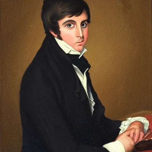 Image similar to regency era painting of a young paul mccartney