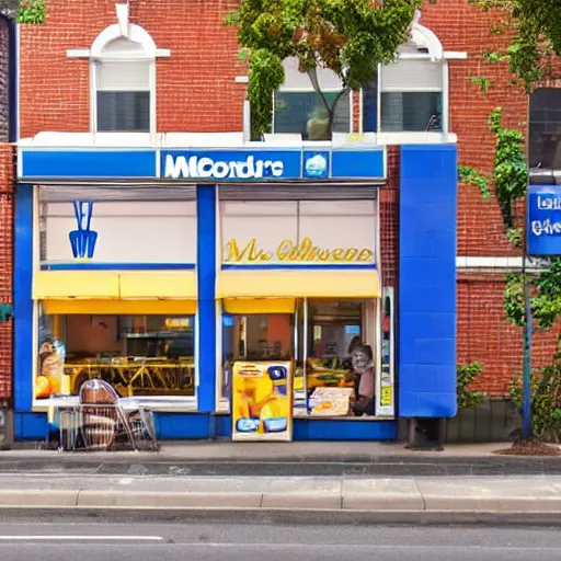 Prompt: blue mcdonalds