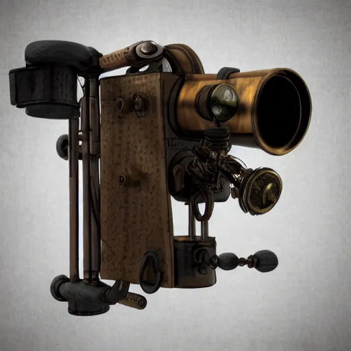 Image similar to ophthalmoscope, steampunk, blueprints, vintage, sketch, photorealistic, intricate, detailed, 4k, octane render