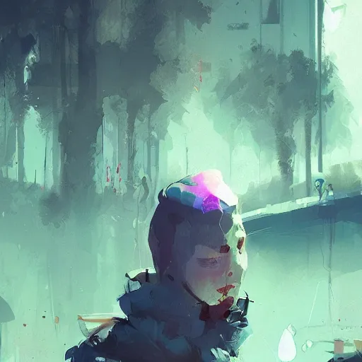 Image similar to Revachol, by Ismail Inceoglu, digital art, detailed, brushstrokes