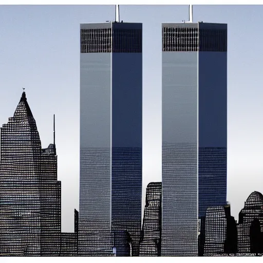 Prompt: hasanabi, hasan piker, 9/11, Twin Towers, fox news, digital art, 4k