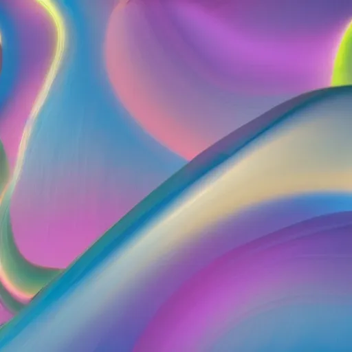 Prompt: surrealistic volumetric forms, pastels colors, modern desktop wallpaper