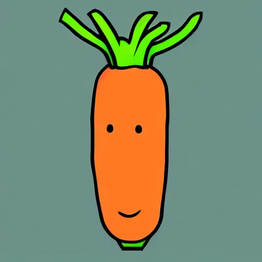 Image similar to a carrot by andy warhol, digital art, trending on artstation
