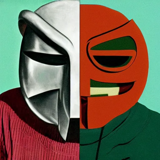 Image similar to MF DOOM, the mouse and the mask, album cover art