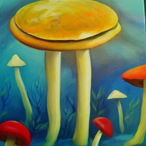 Image similar to “🍄 oil on panting”