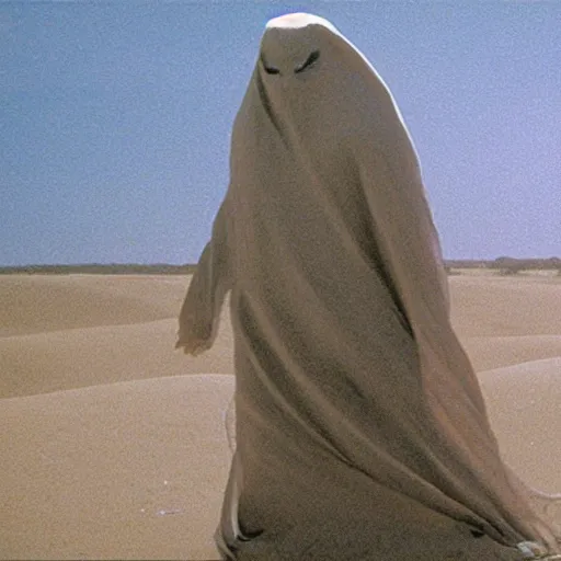 Prompt: a sand wraith. Movie still