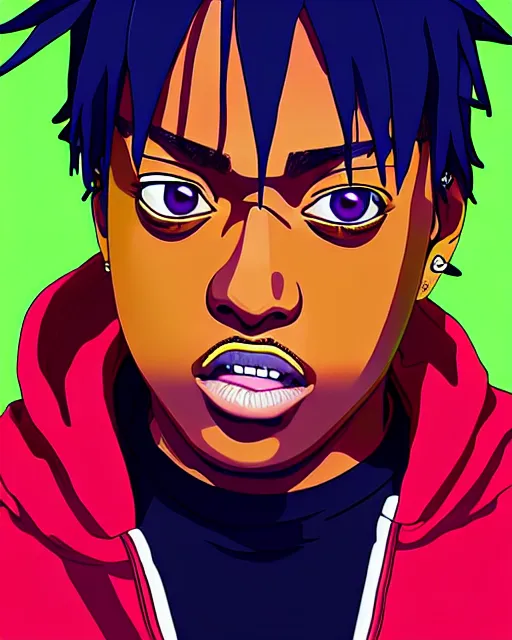 Image similar to juice wrld rapper rockstar legend highly detailed photo realistic naruto digital art