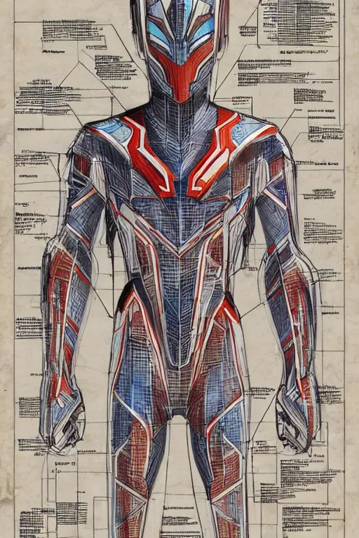 Image similar to ultraman blueprint