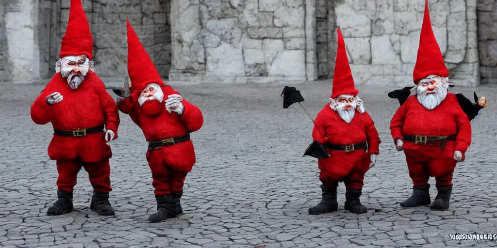 Image similar to demonic gnomes in the Kremlin Moscow