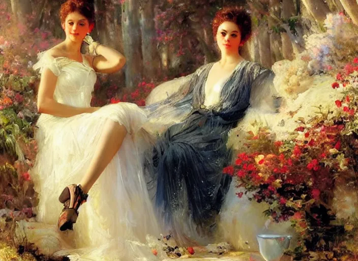 Prompt: by ivan shishkin and vladimir volegov and alexander averin and delphin enjolras