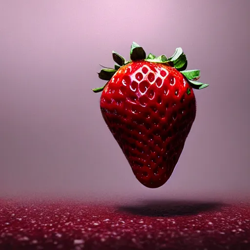 Image similar to strawberry corgi : by michal karcz, guillermo del toro :, dynamic, particulate, intricate, elegant, highly detailed, centered, artstation, smooth, sharp focus, octane render