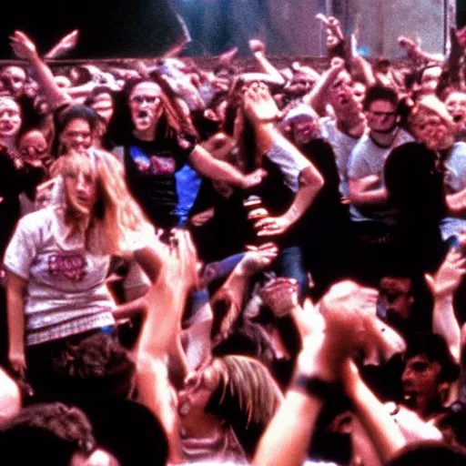 Prompt: chasing amy mosh pit