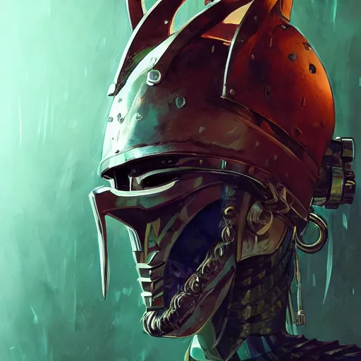 Image similar to cyberpunk viking helmet mask warrior goddess robot ninja fantasy, art gta 5 cover, official fanart behance hd artstation by jesper ejsing, by rhads, makoto shinkai and lois van baarle, ilya kuvshinov, ossdraws