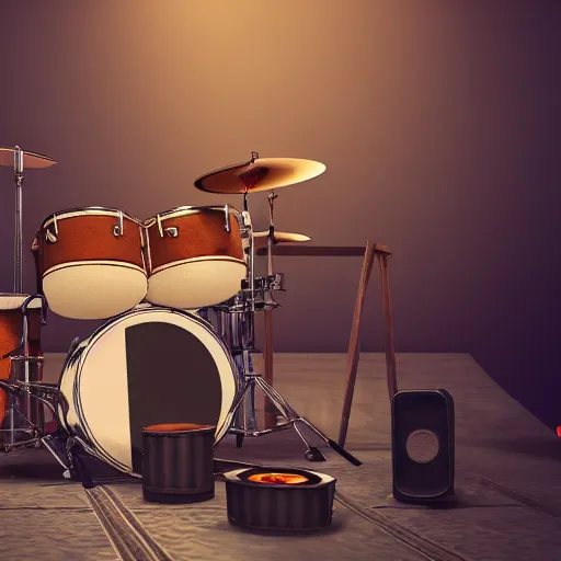 Prompt: 1940's musician playing drums, photorealistic art, hd, 8k, cinematic lighting, intricate details, high definition