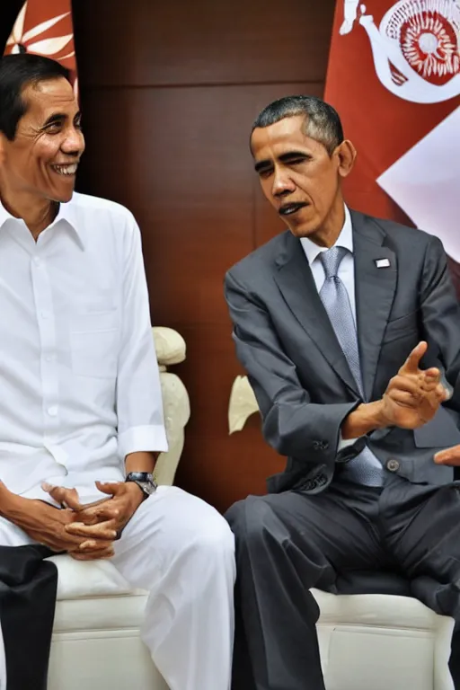 Image similar to jokowi in bathub with obama
