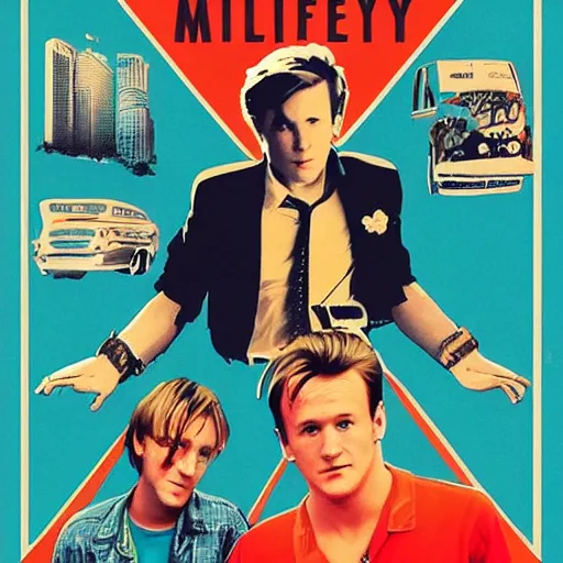 Image similar to a vintage McFly poster