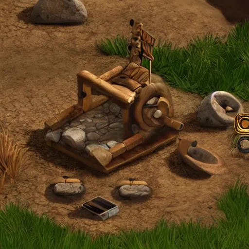 Image similar to stone age bce gamer setup