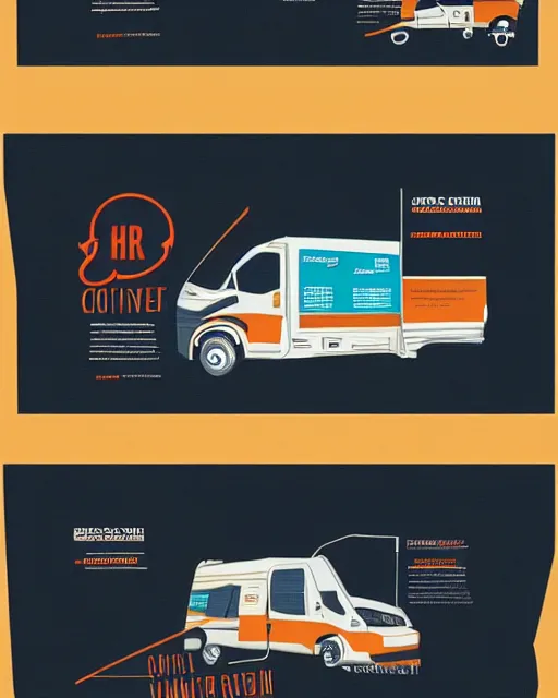 Image similar to advertisement poster for a cooperative vehicle company, modern graphic design, very detailed