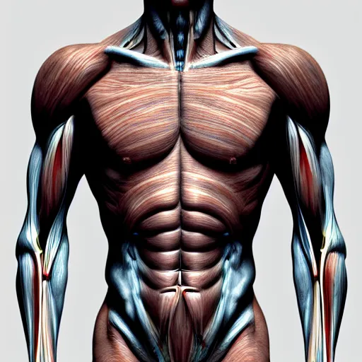 Image similar to map of the human body, biomechanics, award-winning, trending on artstation, photorealistic