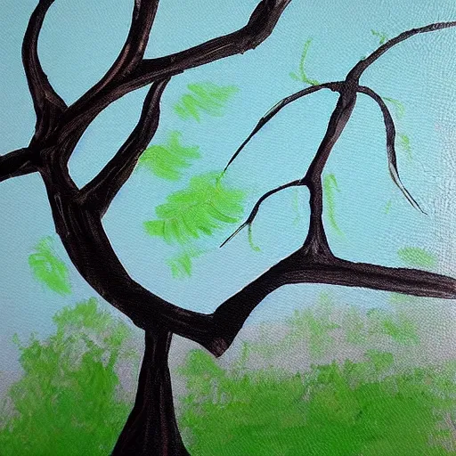Prompt: “professional painting of a tree”