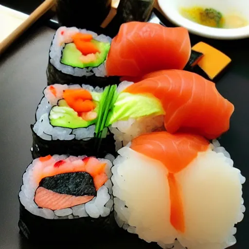 Image similar to disgusting sushi meal