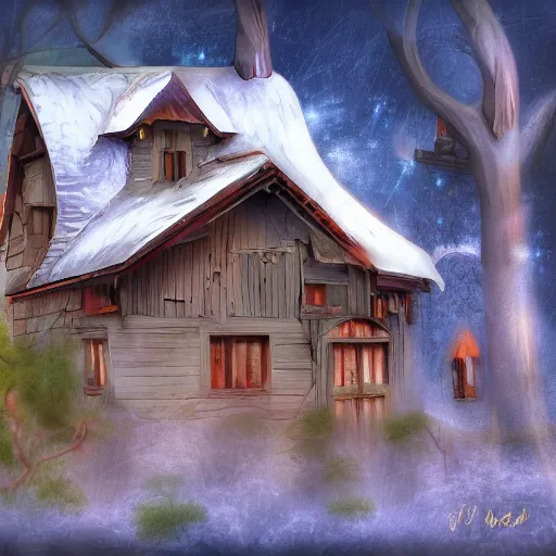 Image similar to a house, fantasy digital art