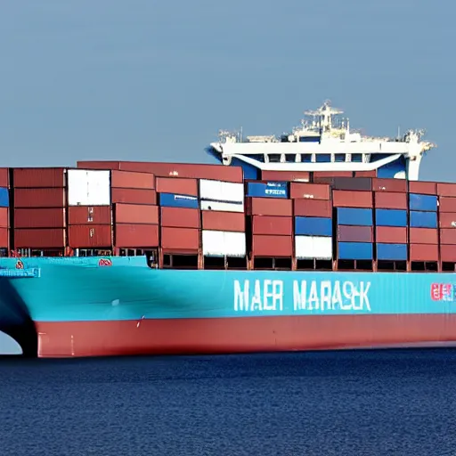 Image similar to maersk container ship,