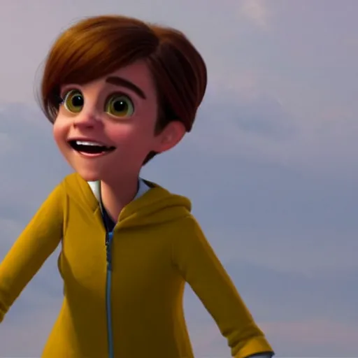 Image similar to emma watson as a pixar character