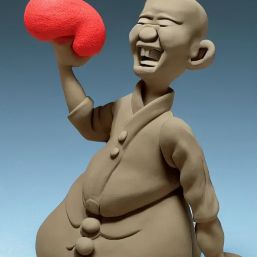 Prompt: claymation, 3 d clay sculpture, made of clay, ukiyo - e sculpture, colorful, inspired by ando hiroshige