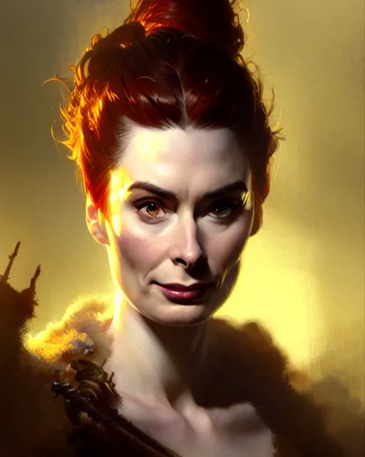 Image similar to felicia day, fantasy character portrait, ultra realistic, concept art, intricate details, highly detailed by frank frazetta greg rutkowski, gaston bussiere, craig mullins, simon bisley