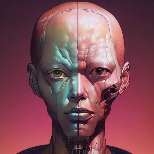 Prompt: citizen portrait soft light painted by james jean and katsuhiro otomo and erik jones, inspired by the fifth element anime, smooth face feature, intricate oil painting, high detail illustration, sharp high detail, manga and anime 1 9 9 9