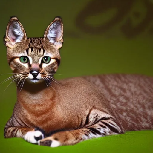 Image similar to a feline deer - cat - hybrid, animal photography