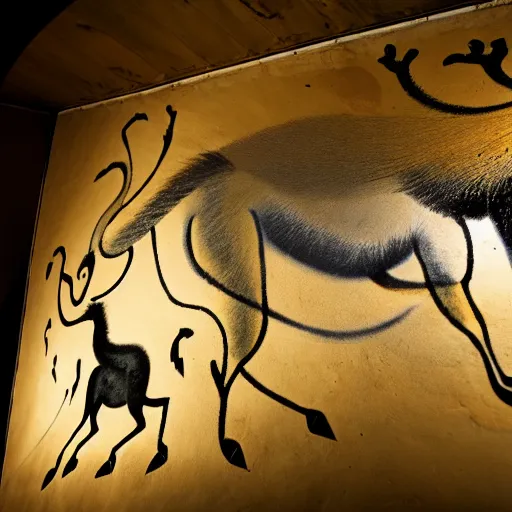 Image similar to hunting, chauvet cave