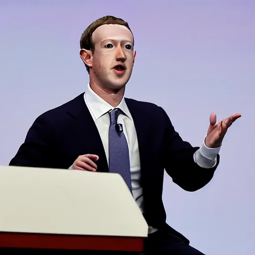 Prompt: A 60 year old Mark Zuckerberg elected president of the united states