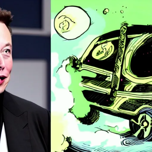 Prompt: Elon Musk in the arcane