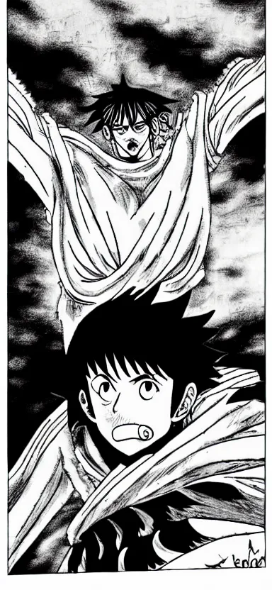Prompt: kaido in berserk manga