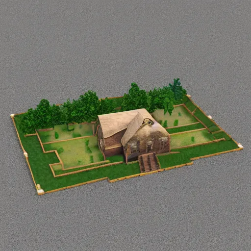 Prompt: Napoleon animal farm 3d model