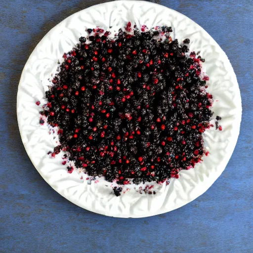 Image similar to currant with sugar in a plate in the kitchen