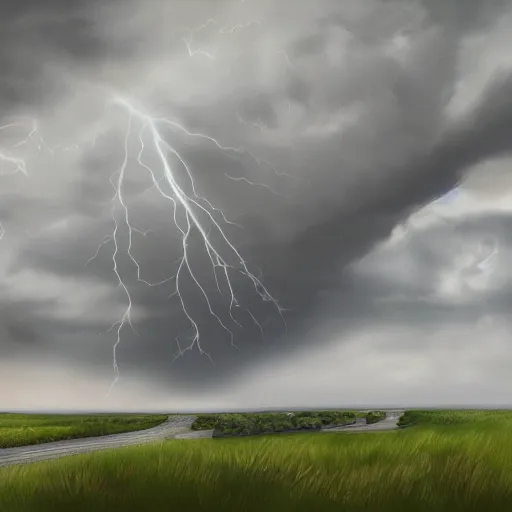 Image similar to i regret, storm is coming, digital painting, futured, ultra detailed