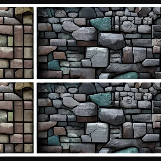 Image similar to stone tile cladding stylized texture, in the style of blizzard entertainment and world of warcraft by michael vicente, unreal engine, 8 k