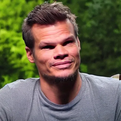 Image similar to Theo von with a mullet