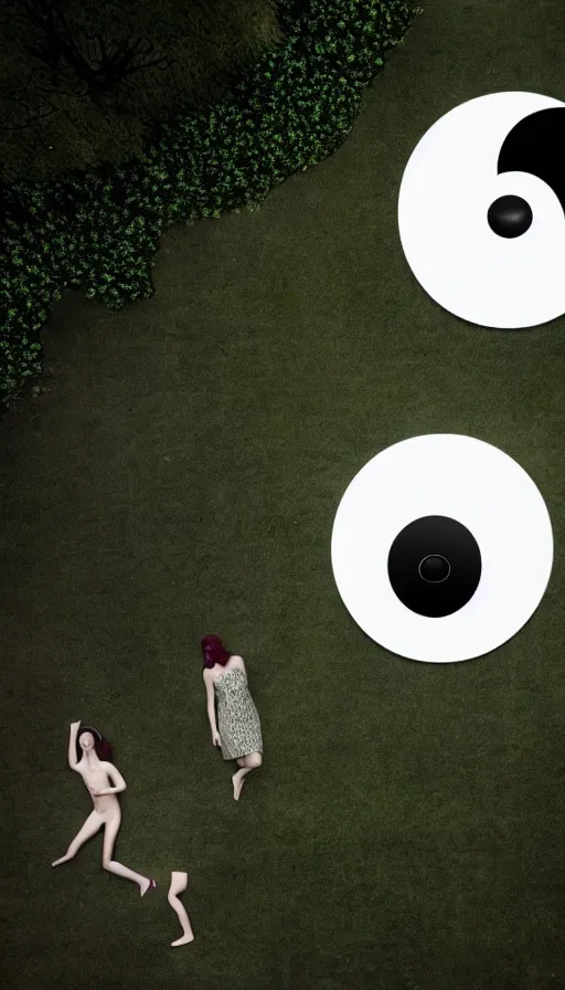 Image similar to Abstract representation of ying Yang concept, by gregory crewdson