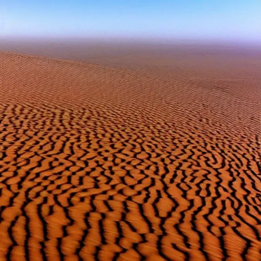 Prompt: arabian desert becomes tropical, rivers, animals, beautiful landscape