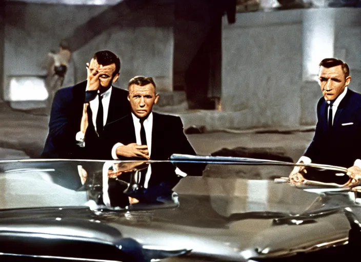 Image similar to scene from the 1 9 6 4 james bond film goldfinger